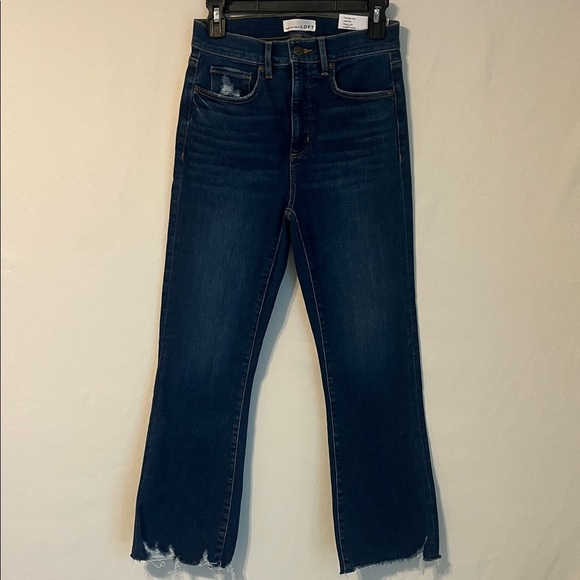 LOFT High Rise The Kick Crop Medium Wash Jeans - Picture 5 of 6